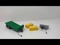 Flatbed Trailer, Power Harrow and Bales | For Lego City 60287 | GHMBricks MOC