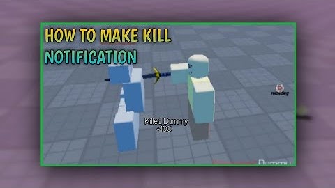 HOW TO MAKE KILL NOTIFICATION | ROBLOX STUDIO | 2022