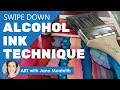 Alcohol Ink Brush Technique Tutorial