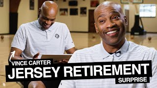 Vince Carter Jersey Retirement Surprise!