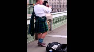 Piper on Westminster Bridge
