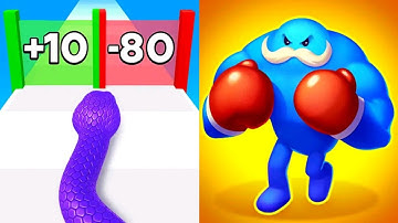 Snake Run Race VS Punchy Race Max All Levels Gameplay Android,iOS NEW UPDATE