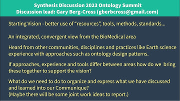 Synthesis Discussion for the Ontology Summit 2023
