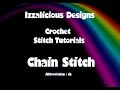 Crochet Stitches - How to  chain stitch using yarn/wool