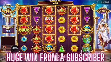 Huge Gate of Olympus Win from a Subscriber