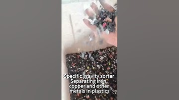 Efficient Metal Separation with Specific Gravity Sorter | Iron, Copper, and Plastics Sorting