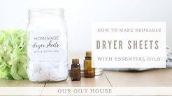 How to Make Natural Dryer Sheets | Reusable Dryer Sheets with Essential Oils