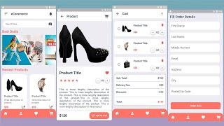 e-commerce shopping app ui/ux design in flutter - shop app in flutter