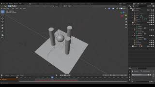 Blender, hairs tentacles attracted to pillards