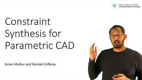 Constraint Synthesis for Parametric CAD