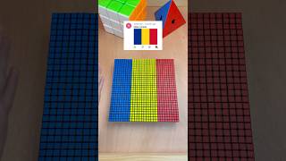 Creating Romania 🇷🇴 With Rubik’s Cubes!