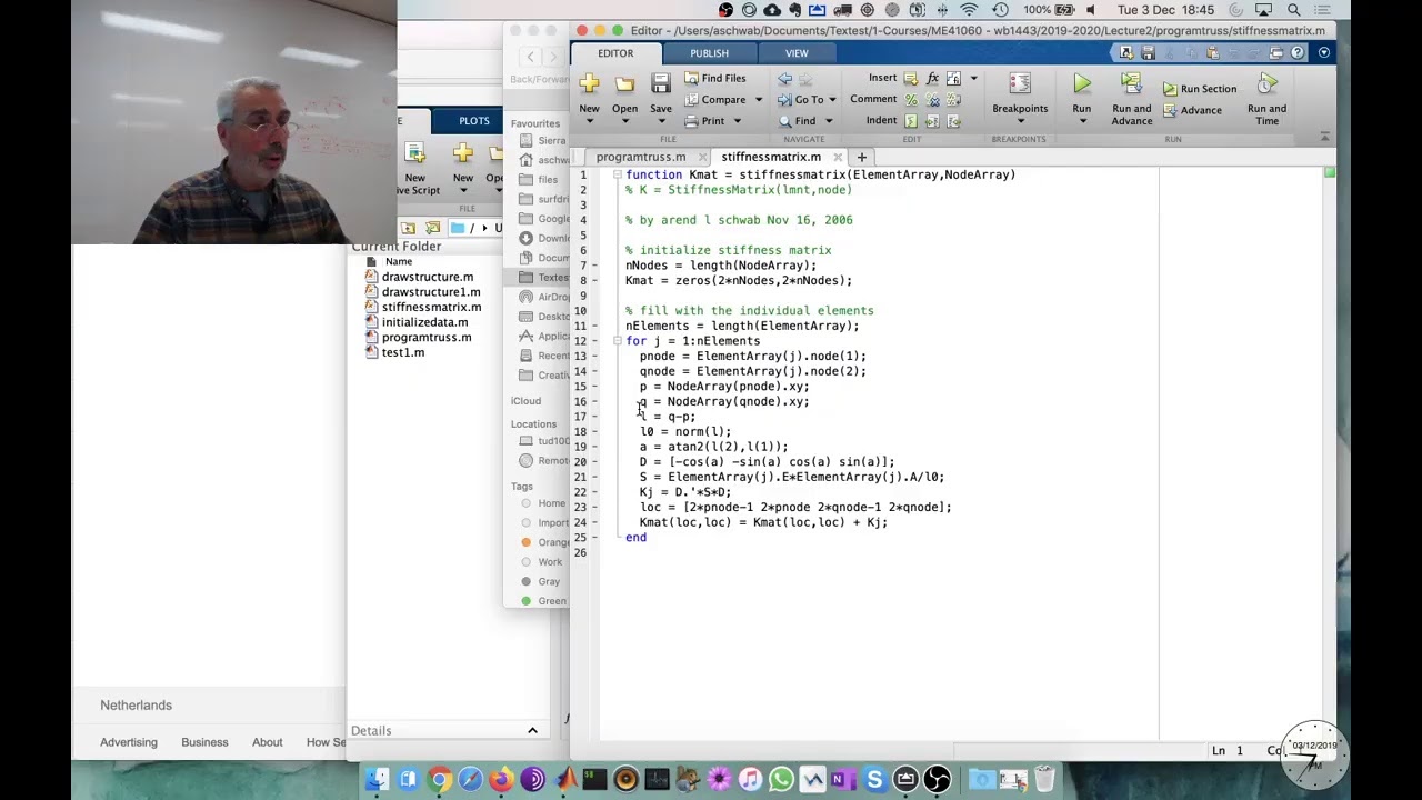 Matlab in Engineering Mechanics, ME41060, Lecture 2, 3 Dec 2019 - YouTube