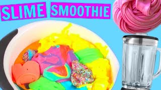 SLIME SMOOTHIE! MIXING ALL OF MY SLIMES! MIXING AND UNBOXING FAN'S SLIME!