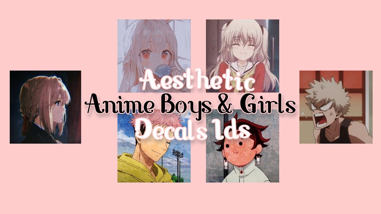 ROBLOX | Aesthetic Anime Boys & Girls Decals Ids - YouTube