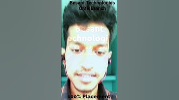 Besant Technologies OMR Branch|||Near IT HUB|||Students Review|||💯% Placement Support