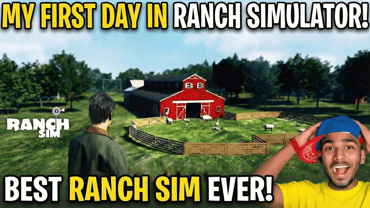 Ranch Simulator Gameplay #1 |Building the Farm & Assembling My First Car