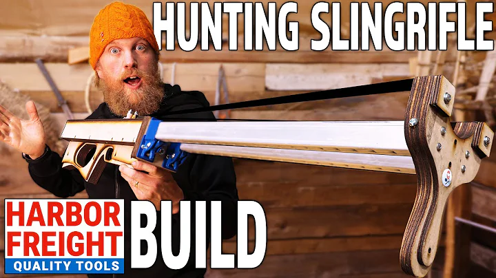I Built a Hunting Slingshot Rifle Out of Harbor Fr...