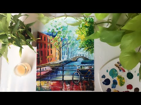 Heavy Texture Paintings, Palette Knife Paniting, Acrylic Painting on C –  Silvia Home Craft