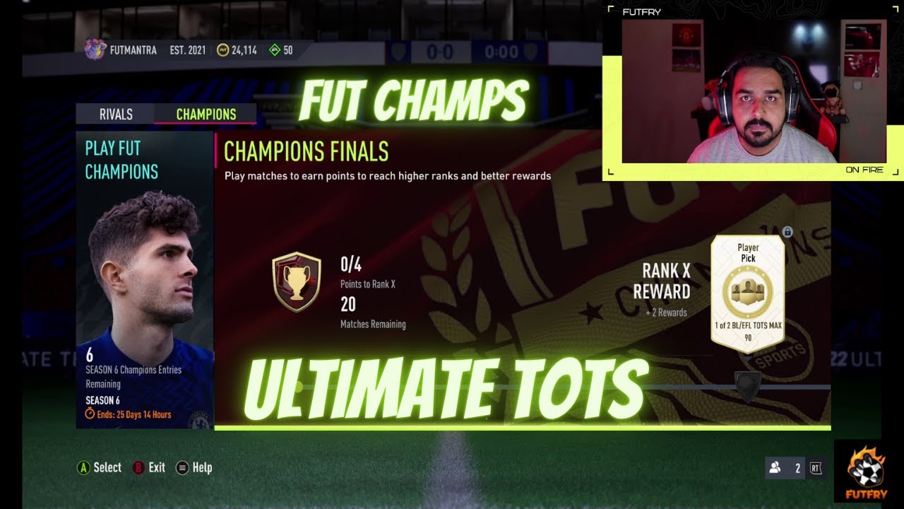 (8-2) FUT Champs! Ultimate TOTS! Live FIFA 22..
