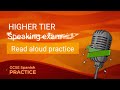 GCSE Spanish Practice - Higher tier Read Aloud practice 1B