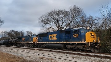 CSX Southbound General Manifest w/ SD70MAC Brentwood, TN 11/22/25