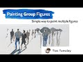 Painting figures group in watercolor - Tips Tuesday