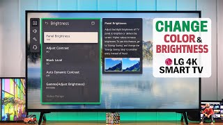 LG Smart TV: How To Change Color! [Brightness, Contrast, Sharpness etc.]