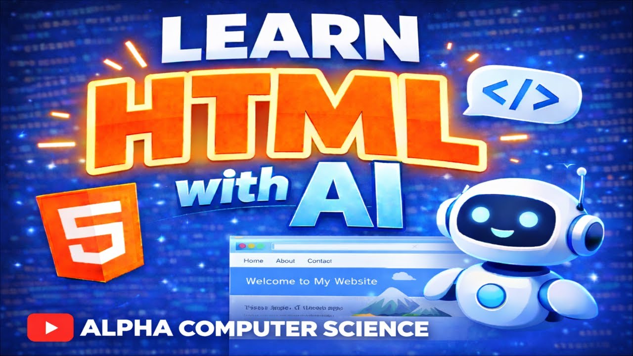 Learn HTML Using AI Tools | Zero to First Website | Alpha Computer ...