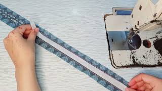 Latest Piping Collar Neck Cutting And Sching Kurta Patti Collar With Piping