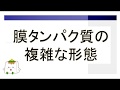膜タンパク質の複雑な形態【分子生物学、生物化学】