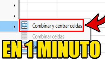como COMBINAR CELDAS en LIBREOFFICE CALC ✅ACTUALIZADO✅