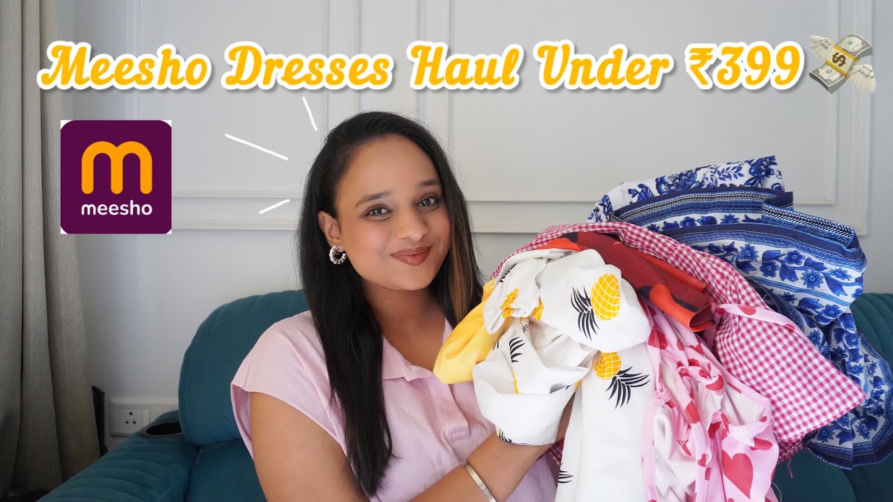 Meesho trendy dress haul under ₹399😍🛍️Summer dress meesho✨| Tanvi Joshi 