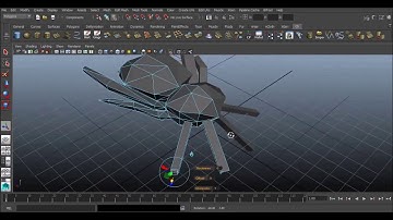 3d modeling Low Poly Spider (Autodesk Maya Tutorial)