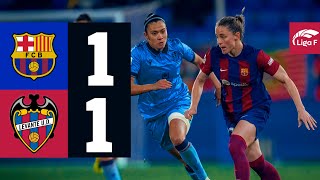 LIGA F | FC BARCELONA 1 vs 1 LEVANTE 🔵🔴