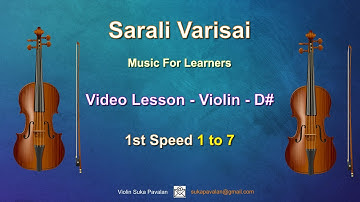 SaraliVarisai ViolinLesson 01- 1st Speed