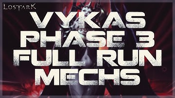 LOST ARK - Vykas Phase 3 Full Run Mechanics Breakdown - Wardancer POV