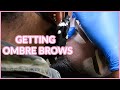 GETTING OMBRE BROWS ON DARK SKIN| THE PROCESS, THE HEALING, AND THE END RESULT | ESI KOKUI