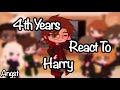 Hp 4th years react to Harry || Angst || Møøshroom T!me