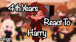 Hp 4th years react to Harry || Angst || Møøshroom T!me