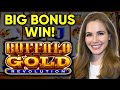 BIG BONUS WIN!! Buffalo Gold Revolution Slot Machine!!  Nice Comeback!!