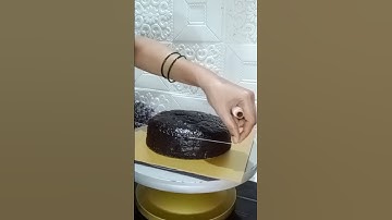 Cake layers cutting using thread #cake #youtubeshorts #viralvideo #shortsfeed