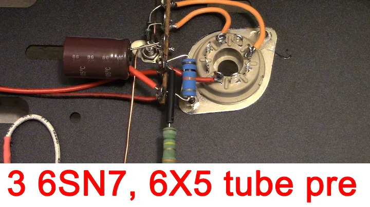 custom order 6SN7 tube preamplifier with bluetooth model BL-1Bt assy #1 ; FLUXION audio