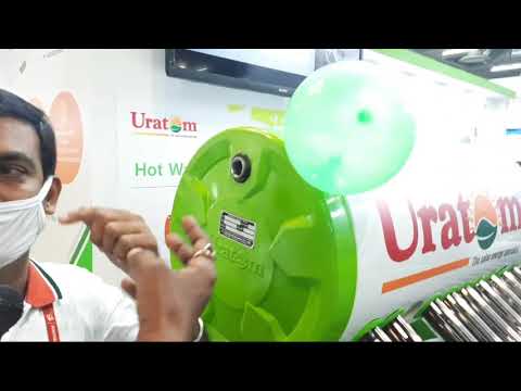 Solar water heater at REI Exibition - video from Uratom