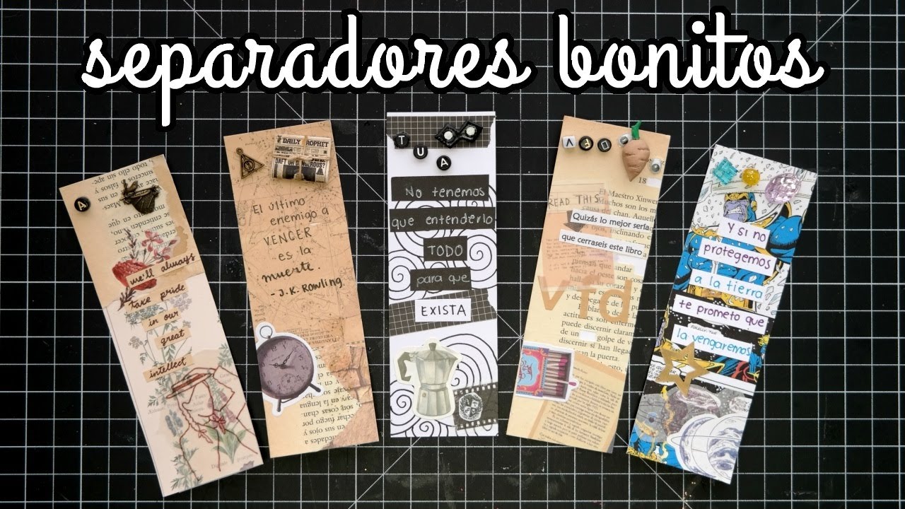 conductor hipocresía Colectivo Separadores de Libros Fandom - DIY marca páginas inspirados en libros | Ame  Mayén - YouTube