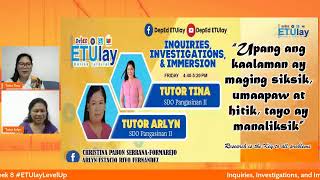 Inquiries, Investigations and Immersions   Friday Q4 Recognition Day #ETUlayLevelUp