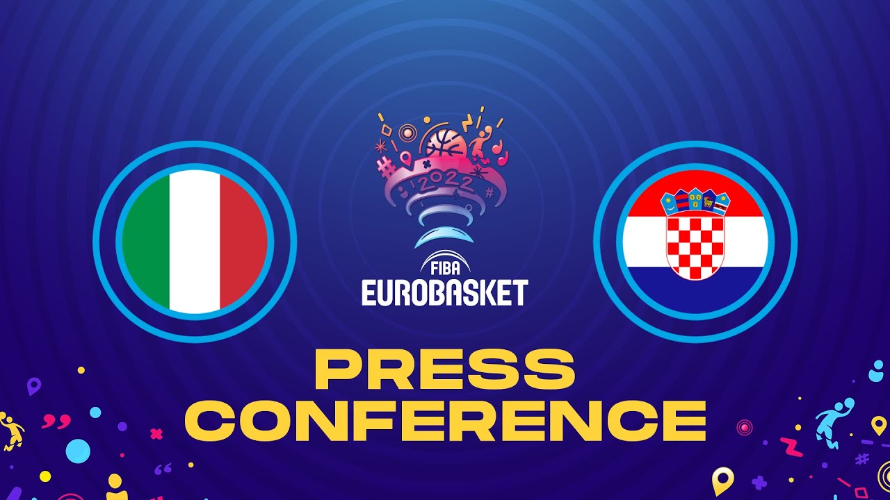 Italy v Croatia - Press Conference - FIBA EuroBasket 2022