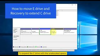 Free Move E Drive Recovery to Extend C Drive with Unallocated Space