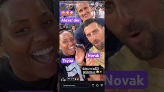 😍Taylor Townsend, Alexander Zverev, Novak Djokovic at Gael Monfils farewell event