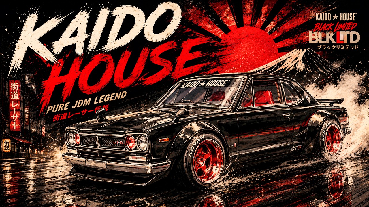 Black Limited • Skyline 2000GT-R Hakosuka | Kaido House x Mini GT