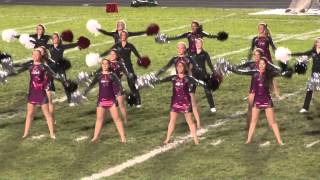 PNHS Poms 2013  Homecoming school fight song dance routine Plainfield North high school